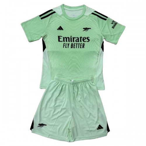 Dječji Dresovi Arsenal Golmanski 2025-26 - Kratki Rukavima Zelena Dječji Dresovi Arsenal Golmanski 2025-26 - Kratki Rukavima Zelena